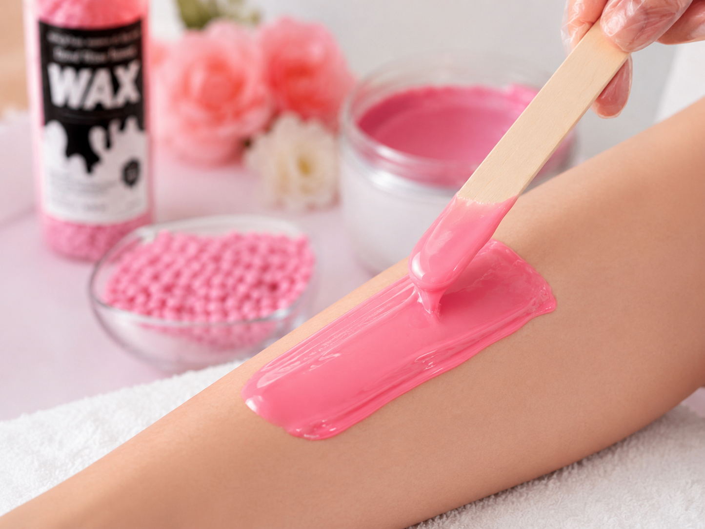 Hard Wax Beans 400g – Pink Strip-Free Hair Removal Wax Beads